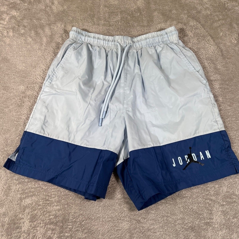Jordan Basketball Shorts Lightweight Athletic Training Shorts Blue Size S